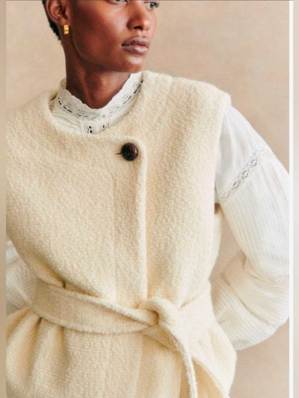 Sezane Sebastine Vest Jacket 36/4